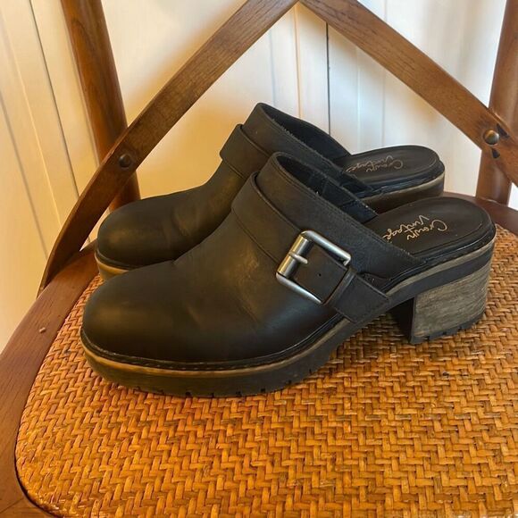 Crown Vintage black heeled Janis clog size 9 - Picture 5 of 15